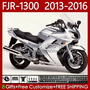 Yamaha FJR 1300 A CC FJR1300A FJR-1300 Gloss Silvery 2013 2014 2015 2016 Bodywork 112NO.87 FJR-1300A 2001-2016 년 FJR1300 13 14 15 Moto Body Kit