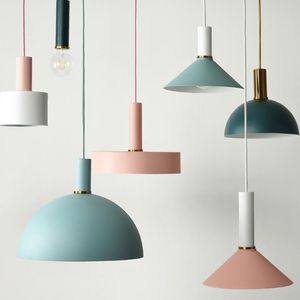 Pendant Lamps Modren Simple Lights DIY Nordic E27 Hanging Restaurant Bar Living Room Bedside Lighting Fixtures LuminairePendant