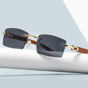 Sonnenbrille Designer Kleine Quadratische Randlose Frauen Männer 2022 Mode Vintage Reise Sonnenbrille Für Männliche Brillen