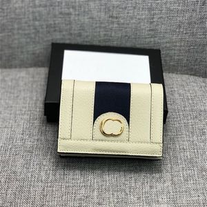 Delikatne skórzane karty portfele monety składane pieniądze klipsy paski paski torebki Mężczyźni Krótki portfel Kobiety mini szczupły torebka