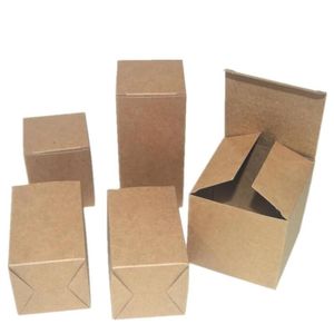 Gift Wrap 50pcs/lot 40 Sizes In Stock Kraft Paper Cardboard Box Square Packaging For Candy/Cookie/Jewelry Stoarge BoxGift