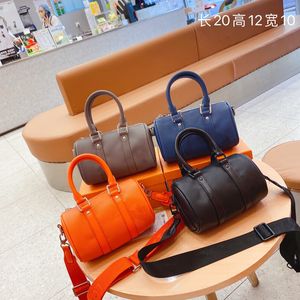 حقائب يوم الأكياس M57083 Aerogram Nano Keepall Men Women Barrel Handbag Sport Outdoor Travel Cross Body Counder Black Orange Blue Green