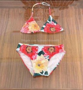 Kids One-Pocan Bikini Baby Barel Brand Fashion Fashion Dwuczęściowy kostium kąpielowy Summer Girl Swim