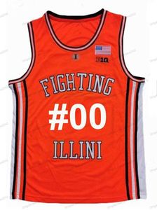 Koszulki do koszykówki Custom Men Młodzież Illinois Fighting Illini Basketball Jersey College Ayo Dosunmu Kofi Cockburn Trent Frazier Da'monte Williams Miller Curbelo