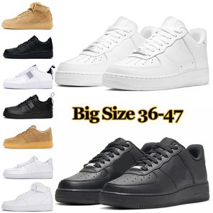Big Size 36-47 One men women casual shoes af1 classic utility triple white off black mens trainers Airforces Outdoor Sports Sneakers Walking Jogging Platform Shoe