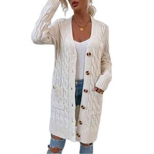 Women Casual Loose Cardigans Sweater Long Sleeve Knitted Coats Female Streetwear Knitwear Outerwear Coat