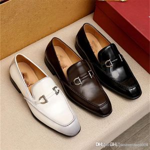 A4 3Style Luxury New G Mens Leather Shoes Man Business Dress Classic Style Flats Lace Up Men for Men Oxford Shoess 38-45