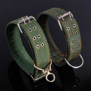 Dog Collars & Leashes Large Pet Collar Thickened Widening Metal Buckle Comfortable Outdoor Training Adjustable Quick Released CollarDog