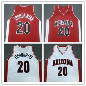 XFLSP Nikivip Basketball Jersey Damon 20 Stoudamire Arizona Wildcats College Throwback Jersey Custom Brodery Size S-5XL