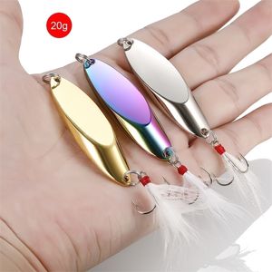 1st Metal Spinner Spoon Lures Trout Fishing Lure Hard Bait paljetter Paillette Artificial Baits Spinnerbait Fish Tools 2.5G42G 220704