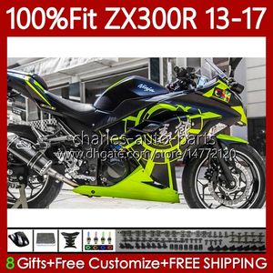 Обсуждение для инъекций для Kawasaki Ninja ZX-300R ZX3R Ex ZX 3R 300R 2013 2014 2015 2016 2017 125NO.112 Светло-зеленый ZX-3R EX-300 13-17 ZX300 EX300R ZX300R 13 14 15 16 17 OEM Body