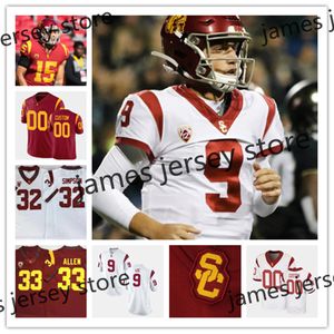 Maglia da calcio NCAA Custom USC Trojans 80 Deontay Burnett 2 Robert Woods 6 Mark Sanchez 42 Ronnie Lott 14 Sam Darnold 25 Ronald Jones II 3 Carson Palmer 15 Isaac Whitney