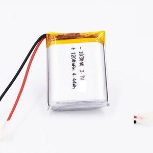 103040 3,7 В Li Polymer Battery 1200 мАч реальной емкости лития лития с защищенной платой 100 шт.