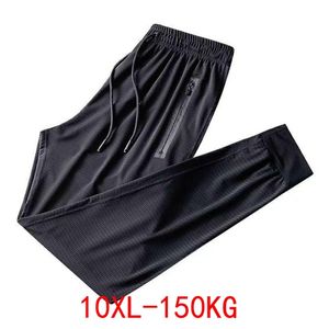 Pantaloni maschili estate di pantaloni sportivi per il sudore traspirato di sudore più taglia 8xl 9xl 10xl grandi vendite elasticità elasticità 220826