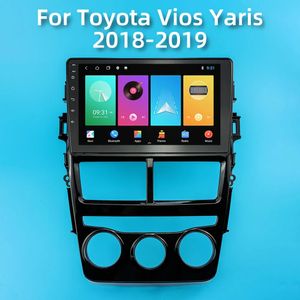 Android Multimedia Video Stereo Car DVD Player för Toyota VIOS-2018 Navigation GPS med WiFi Bluetooth Radio Mirror Link