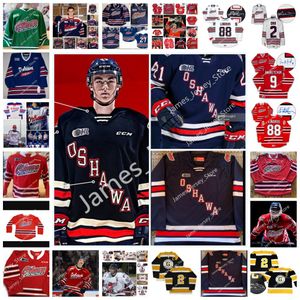 2022 Custom Ohl Oshawa Generals Generals Hockey Jersey 10 Jordyn Ertel 24 Эндрю Уиттон 32 Tye McSorley 1 Patrick Leaver 83 Райли Питт 4 Паркер Петруник 5 Блейк Смит