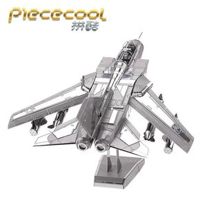 Wholesale fighter puzzle resale online - Paintings Piececool D Metal Puzzle Fighter Jets Plane DIY Laser Cutting Assemble Jigsaw Toy GIFT For AdultsPaintings PaintingsPaintings