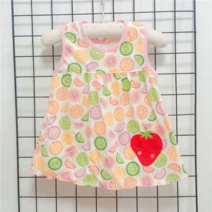 Girl's Dresses Children's Skirts Girls' Sleeveless Princess Infant Tank Top Baby Dress Summer Cotton 0-1Y DressGirl's