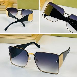 new season female designer sunglasses oversized square plate frame letter legs simple frame Gold-plated metal and acetate fashion style glasses 4579