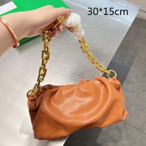 Woman Cloud Chain Pouch Bags designer bag luxury handbag lady shoulder bag Medium Size Soft Plain Handbags Purse 2022 High Quality