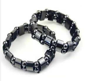 Bracciale magnetico per uomini, perle di ematite nere terapia magnetica braccialetti di moda Bracciale perline per donne