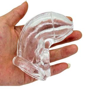 Sex Toy Toys Masager Massager Cock Stretchable Male Chastity Cage Rings Anti-Off Ring BDSM Scrotum Penis Förstoring Erektion Leksaker för män PW05