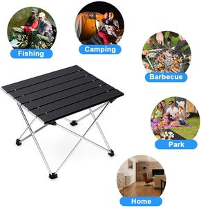 Ultralight Portable Folding Camping Table Foldable Outdoor Dinner Desk High Strength Aluminum Alloy For Garden Party Picnic BBQ