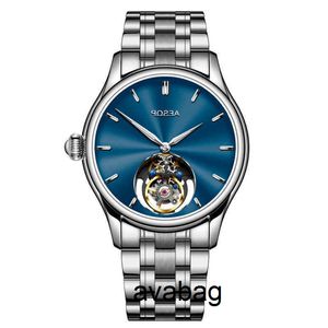 Orologi Gioielli ESOPO Meccanico Manuale Vento Zaffiro Orologio da polso Uomo Fuori asse Tourbillon Orologio scheletrato per uomo Orologio maschile Montre di lusso TRNK