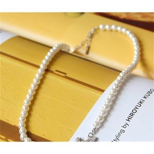 100% S925 Sterling Silver Women Shell Pearl Naszyjnik Dziewczyny Elegancka Planeta Wisiorek Biżuteria Ślubna Nisze Chokers 220326