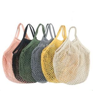 DHL Delivery Shopping Bags Handbags Shopper Tote Mesh Net Woven Cotton Bags String Reusable Fruit Storage Bag Handbag-Reusable Home Storage-Bag DD