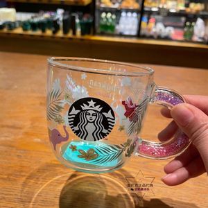 2021 Starbucks Tajlandia Songgan Festival Water Spricking Festival Water Zraszanie Mały Słoń Kolor Diament Uchwyt Puchar Pulpit Herbata Cup