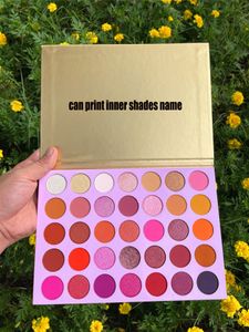 Lidschatten Imprägnierter Lidschatten Make-up-Palette matt schimmernd Glitzer Professionelle Kosmetik maßgeschneiderte gepresste Puderrosa-Papierhülle