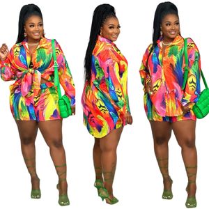 Tiedye Concise Refrescante Conjunto de Duas Peças Feminino Outono Hipster Estampado Top Solto Harajuku Slim Sexy Calça Elástica Cintura Calça Roupa Rua Plus Size