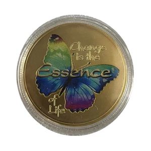 Piękny motyl Wzór złotych monet commemorative Coin Collection.cx