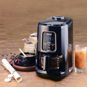 Hushållens kaffebryggare 2-4 koppar Valfritt American Coffee Machine Automatisk slipning för kontorshemmapparater