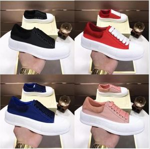 2022 Luxury Designer Casual Shoes Women Thick-Soled White Shoe Round Toe Lace-Up Solid Importerat lammskinnfoder Stitching Fashion Top Quality With Box Size 35-40