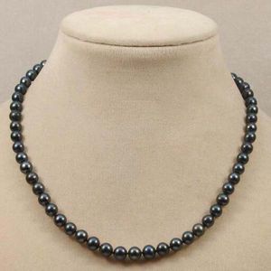 Natural Huge black11-12mm Cultured freshwater Pearl Necklace