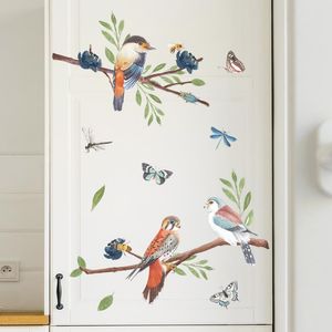 Wall Stickers Room Decor Small Birds Home Decoration Removable PVC Decals Living Bedroom Bathroom Tile