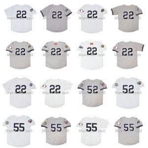 NA85 1999 World Series Vintage Roger Clemens Baseball Jerseys Hideki Matsui CC Sabathia 2001 2000 2003 2009 Белый серой размер S-4XL