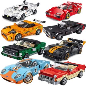 Blocks Speed City Racers Famous car s Vehicle Super Diy Kids Moc Toys Sets Boys Model Building Sports Technique 220715