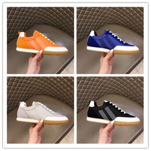 Toppkvalitet studsande sneakers skor för män tekniska äkta läder mocka get getskinn sport ljus ensamma tränare Italien varumärken mäns casual promenad eu38-46.box