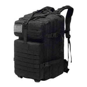 50L Sport Outdoor Tactical Bag Molle Ryggsäck Camping Rese Ryggsäckar 50L dagsäck ryggsäck vandring jakt pack överlevnad T220801