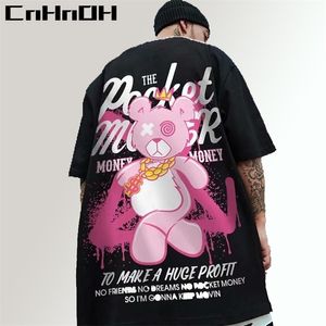 Camiseta de unicórnio de moda CNHNOH Tee de manga curta de manga curta Summer 8xl Half Manga T195 220509