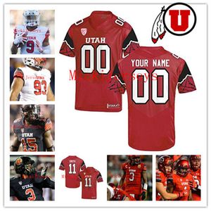 2022 NCAA Custom uu costurou camisa de futebol universitário 7 Steve Smith Sr. 11 Alex Smith 11 Paul Kruger 3 Troy Williams 92 Star Lotulelei Eric Weddle Jordon Orozco Zack Moss