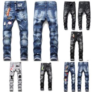 Jeans męscy men jean hip hop pies