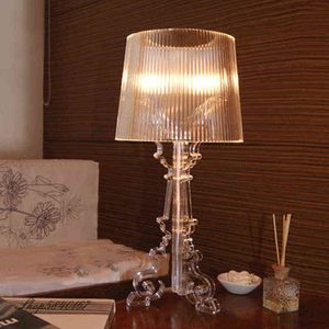 북유럽 테이블 조명 현대 아크릴 유령 테이블 램프 창조적 인 침실 램프 테이블 램프 거실 홈 데코 패션 LED H220423
