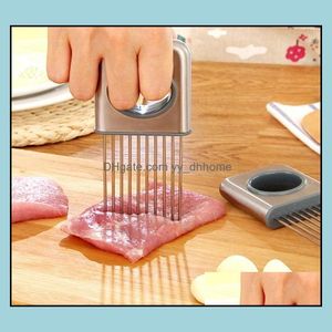 Fruit Vegetable Tools Kitchen Kitchen Dining Bar Home Garden Tomato Slicer Stainless Steel Fruits Cutter Tool Perfect Sli Dhsvg