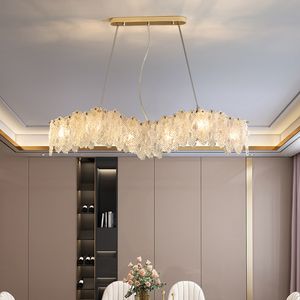 Lâmpadas pendentes Candelador LED moderno para sala de estar Design criativo Lâmpada de vidro pendurado LUZ LUZULO DE LUMPEIRA Decoração redonda de casa Lustre