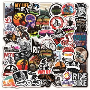 50Pcs Mountain Bike MTB Graffiti Stickers Laptop Guitar Luggage Skateboard Car Waterproof Cool Sticker Decal Kids Toys