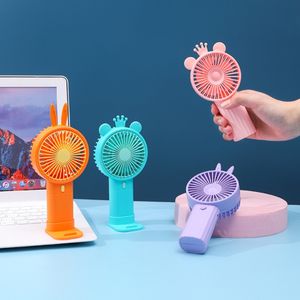 ミニファンかわいいポータブルハンドヘルドUSB充電可能デスクトップ夏のオフィスデスクスタンドファン用サマークーラー